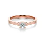 Pierścionek zaręczynowy z brylantem